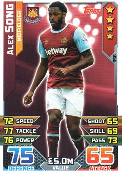 2015-16 Topps Match Attax Premier League #356 Alex Song Front