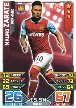 2015-16 Topps Match Attax Premier League #358 Mauro Zarate Front