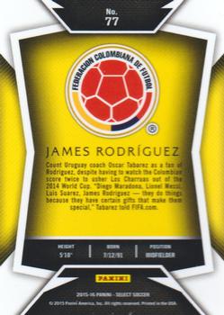 2015-16 Panini Select #77 James Rodriguez Back