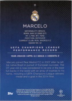 2015-16 Topps UEFA Champions League Showcase #11 Marcelo Back