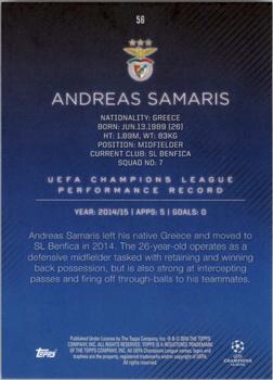 2015-16 Topps UEFA Champions League Showcase #56 Andreas Samaris Back
