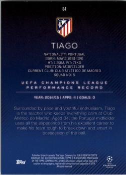 2015-16 Topps UEFA Champions League Showcase #64 Tiago Back