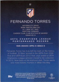 2015-16 Topps UEFA Champions League Showcase #67 Fernando Torres Back