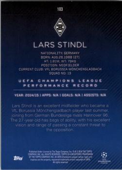 2015-16 Topps UEFA Champions League Showcase #103 Lars Stindl Back