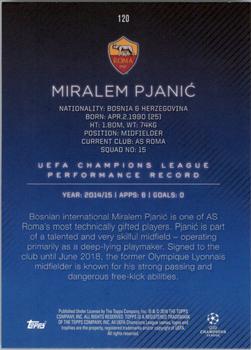 2015-16 Topps UEFA Champions League Showcase #120 Miralem Pjanic Back