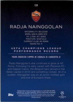 2015-16 Topps UEFA Champions League Showcase #124 Radja Nainggolan Back