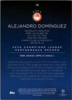 2015-16 Topps UEFA Champions League Showcase #146 Alejandro Dominguez Back