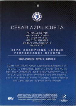 2015-16 Topps UEFA Champions League Showcase #158 Cesar Azpilicueta Back