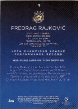 2015-16 Topps UEFA Champions League Showcase #176 Predrag Rajkovic Back