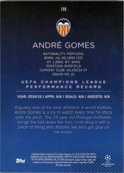 2015-16 Topps UEFA Champions League Showcase #199 Andre Gomes Back