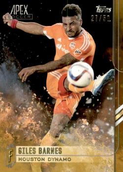 2015 Topps Apex MLS - Gold #66 Giles Barnes Front