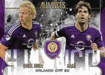 2015 Topps Apex MLS - Alliances #A-6 Brek Shea / Kaka Front