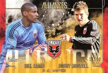 2015 Topps Apex MLS - Alliances Gold #A-10 Bobby Boswell / Bill Hamid Front