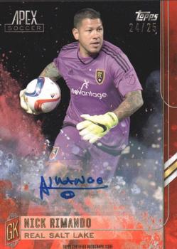2015 Topps Apex MLS - Autographs Orange #86 Nick Rimando Front