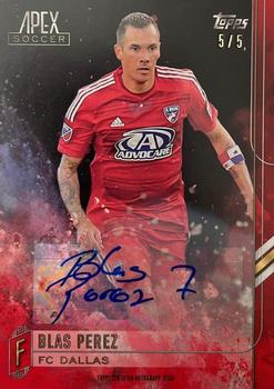 2015 Topps Apex MLS - Autographs Red #64 Blas Perez Front