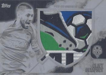 2015 Topps Apex MLS - Crest Jumbo Relics Printing Plates Black #CJR-CD Clint Dempsey Front