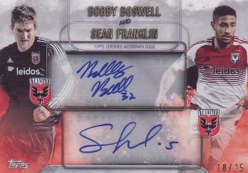 2015 Topps Apex MLS - Dual Autographs #ADA-BF Bobby Boswell / Sean Franklin Front
