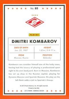 2015 Donruss - Black Panini Logo #85 Dmitri Kombarov Back
