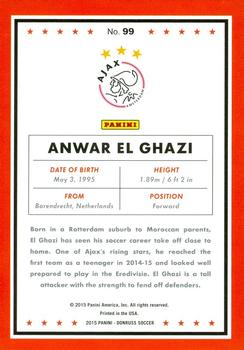 2015 Donruss - Bronze Press Proof #99 Anwar El Ghazi Back