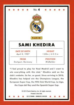 2015 Donruss - Bronze Press Proof #4 Sami Khedira Back