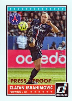 2015 Donruss - Bronze Press Proof #52 Zlatan Ibrahimovic Front