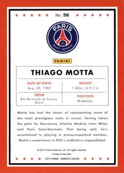 2015 Donruss - Bronze Press Proof #56 Thiago Motta Back