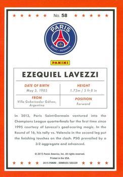 2015 Donruss - Bronze Press Proof #58 Ezequiel Lavezzi Back