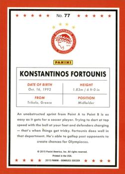 2015 Donruss - Bronze Press Proof #77 Konstantinos Fortounis Back