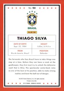 2015 Donruss - Bronze Press Proof #54 Thiago Silva Back