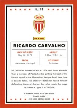 2015 Donruss - Gold Press Proof #19 Ricardo Carvalho Back