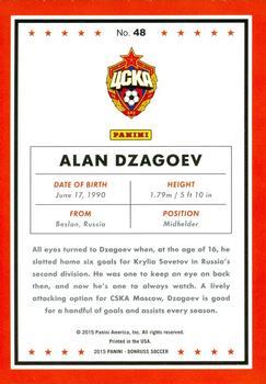 2015 Donruss - Gold Press Proof #48 Alan Dzagoev Back