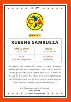 2015 Donruss - Gold Press Proof #67 Rubens Sambueza Back