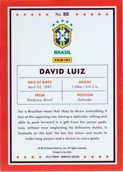 2015 Donruss - Gold Press Proof #55 David Luiz Back