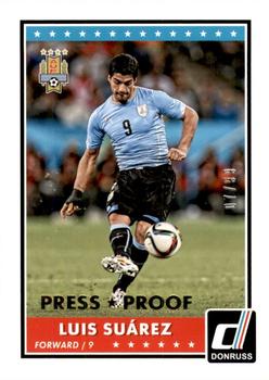 2015 Donruss - Gold Press Proof #70 Luis Suarez Front