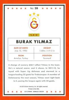 2015 Donruss - Green Soccer Ball #39 Burak Yilmaz Back