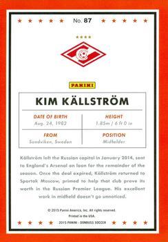 2015 Donruss - Green Soccer Ball #87 Kim Kallstrom Back