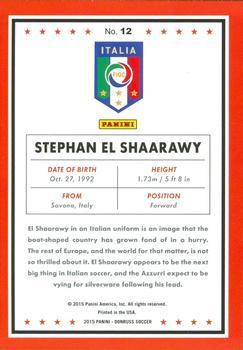 2015 Donruss - Green Soccer Ball #12 Stephan El Shaarawy Back
