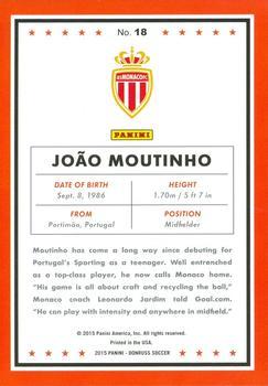 2015 Donruss - Red Soccer Ball #18 Joao Moutinho Back