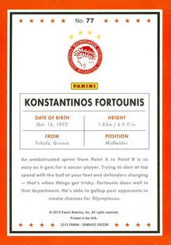 2015 Donruss - Red Soccer Ball #77 Konstantinos Fortounis Back