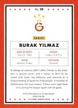 2015 Donruss - Silver Press Proof #39 Burak Yilmaz Back