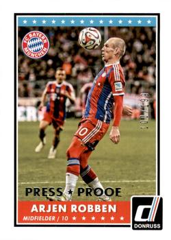 2015 Donruss - Silver Press Proof #43 Arjen Robben Front