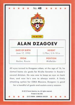 2015 Donruss - Silver Press Proof #48 Alan Dzagoev Back
