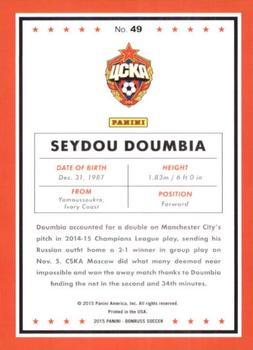 2015 Donruss - Silver Press Proof #49 Seydou Doumbia Back