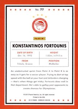 2015 Donruss - Silver Press Proof #77 Konstantinos Fortounis Back