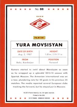 2015 Donruss - Silver Press Proof #88 Yura Movsisyan Back