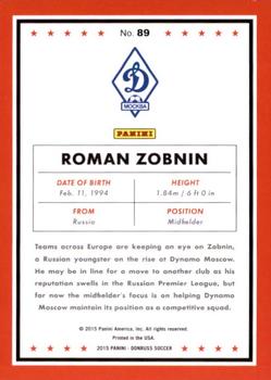 2015 Donruss - Silver Press Proof #89 Roman Zobnin Back