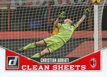 2015 Donruss - Clean Sheets #1 Christian Abbiati Front
