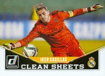 2015 Donruss - Clean Sheets #5 Iker Casillas Front