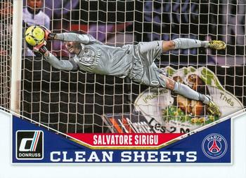2015 Donruss - Clean Sheets #10 Salvatore Sirigu Front