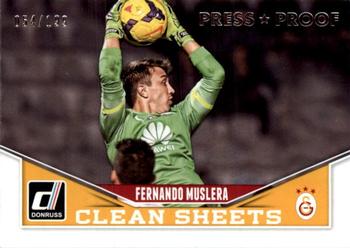 2015 Donruss - Clean Sheets Silver Press Proof #3 Fernando Muslera Front